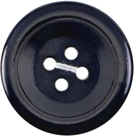 Milward Knoop Blauw/Zwart Met Sierrand 22mm (2 stuks)-2