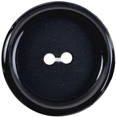 Milward Knoop Blauw/Zwart Opstaande Rand 27mm (2 stuks)-2