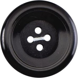 Milward Knoop Zwart Met Sierrand 25mm (2 stuks)-2