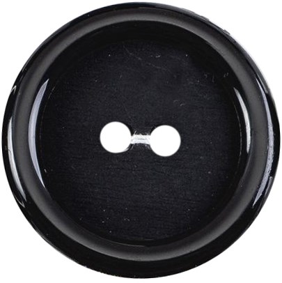 Milward Knoop Zwart Mat 27mm (2 stuks)-2