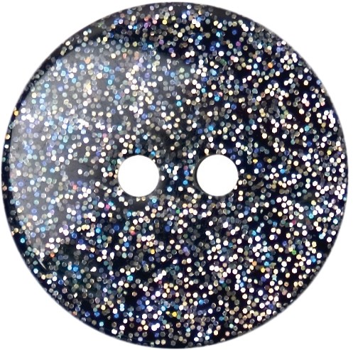 Milward Knoop Zwart/Grijs Glitter 17mm (3 stuks)-2