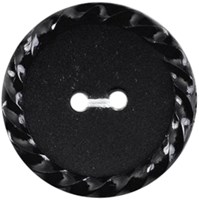 Milward Knoop Mat met Reliëf Rand Zwart 22mm (2 stuks)-2