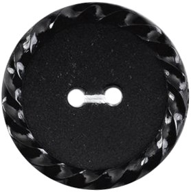 Milward Knoop Mat met Reliëf Rand Zwart 22mm (2 stuks)-2