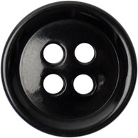 Milward Knoop Glanzend Donkerblauw 14mm (6 stuks)-2