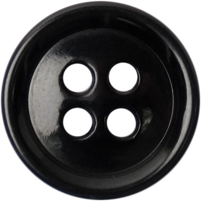 Milward Knoop Glanzend Donkerblauw 14mm (6 stuks)-2