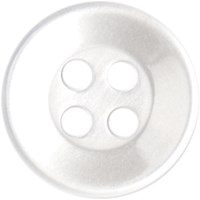 Milward Knoop Parelmoer Wit met Rand 11mm (7 stuks)-2