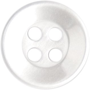 Milward Knoop Parelmoer Wit met Rand 11mm (7 stuks)-2
