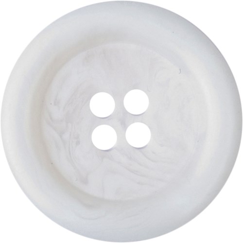 Milward Knoop met Opstaande Rand Wit 22mm (2 stuks)-2