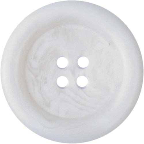 Milward Knoop met Opstaande Rand Wit 34mm (1 stuk)-2