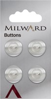 Milward Parlemoer Knoop met Bloemenwerkje 16mm (4 stuks)