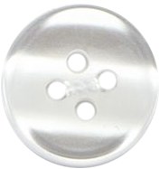 Milward Parelmoer Knoop Wit 15mm (4 stuks)-2
