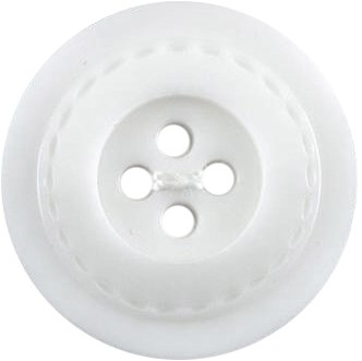 Milward Knoop Wit met Werkje 27mm (2 stuks)-2