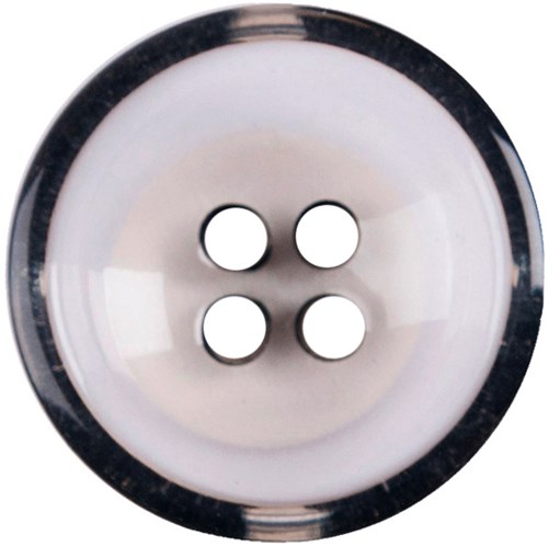 Milward Knoop Doorschijnend met Zwarte Rand 17mm (3 stuks)-2