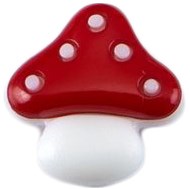 Milward Paddenstoelen Knoop Rood/Wit 15mm (3 stuks)-2