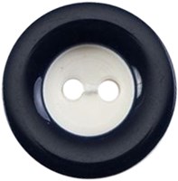 Milward Knoop Wit met Zwarte Rand 18mm (3 stuks)-2