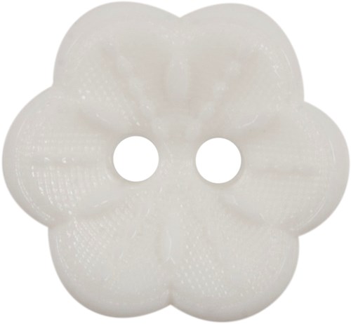 Milward Knoop Witte Bloem 15mm (4 stuks)-2