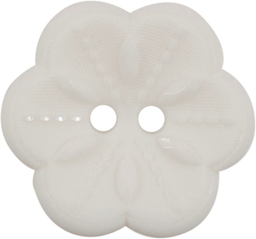 Milward Knoop Witte Bloem 22mm (2 stuks)-2