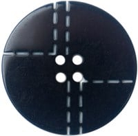 Milward Knoop Donkerblauw met Werkje Wit 17mm (3 stuks)-2