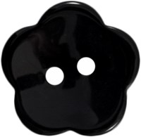 Milward Knoop Bloem Zwart 13mm (4 stuks)-2