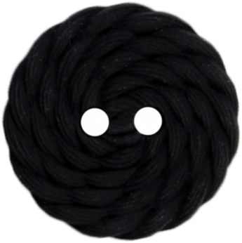 Milward Knoop met Gevlochten Werkje Zwart 19mm (3 stuks)-2