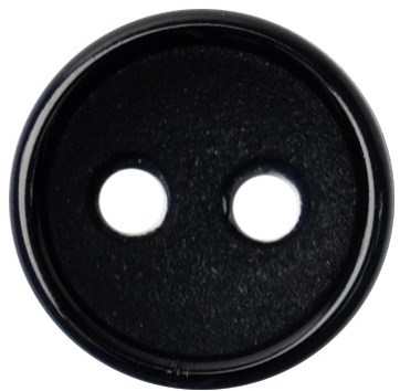 Milward Ronde Matte Knoop Zwart 11mm (8 stuks)-2