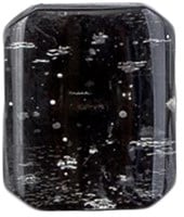 Milward Rechthoekige Knoop Transparant Zwart 20mm (2 stuks)-2