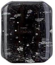Milward Rechthoekige Knoop Transparant Zwart 20mm (2 stuks)-2