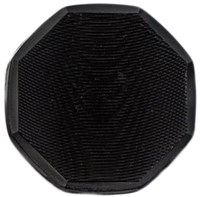 Milward Hoekige Knoop Zwart met Werkje 25mm (2 stuks)-2