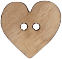Milward Houten Hart Knoop 15mm (3 stuks)-2