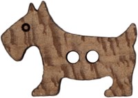 Milward Knoop Hout Hondje 30mm (2 stuk)-2