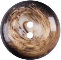Milward Glanzende Knoop Zwart/Wit/Bruin 17mm (3 stuks)-2