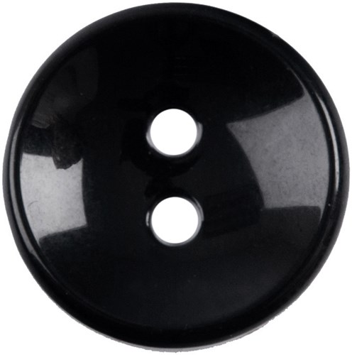 Milward Ronde Glanzende Zwarte Knoop 20mm (3 stuks)-2