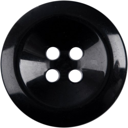 Milward Ronde Knoop Zwart 22mm (2 stuks)-2