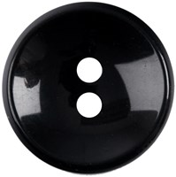 Milward Ronde Knoop Zwart 25mm (2 stuks)-2