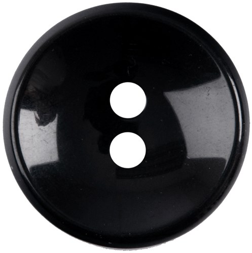 Milward Ronde Knoop Zwart 25mm (2 stuks)-2