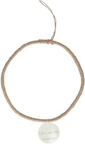 Macramé Kransbasis Jute 19 cm