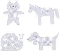 Rico Borduurkarton 8 stuks 075 Hond/Paard-2