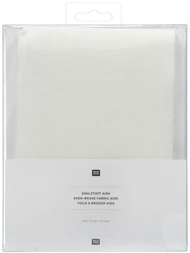 Rico SB Aida Borduurstof 40 x 40 cm 001 White