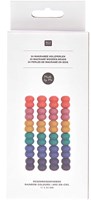 Rico Macramé Houten Kralen 17x22mm Rainbow Colours - 24 stuks-2