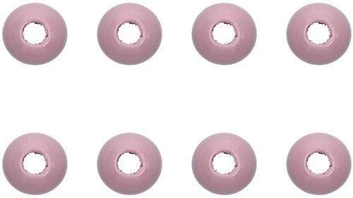 Rico Macramé Houten Kralen 25mm Antique Rose - 8 stuks