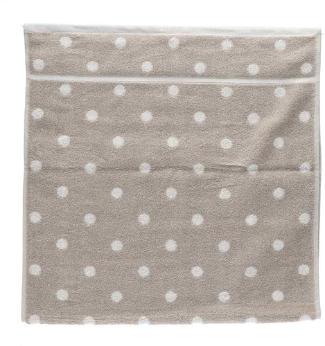 Rico Borduur Handdoek 50 x 100 cm 005 Beige/Wit