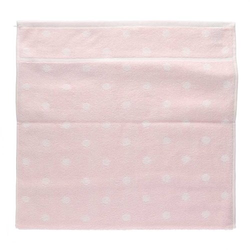 Rico Borduur Handdoek 50 x 100 cm 007 Roze/Wit