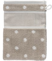 Rico Borduur Washand 15 x 21 cm 005 Beige/Wit