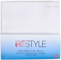 Restyle Borduurstof Aïda 32 (8 ct.) 009 White-2
