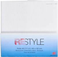 Restyle Borduurstof Aïda 44 (11 ct.) 009 White-2