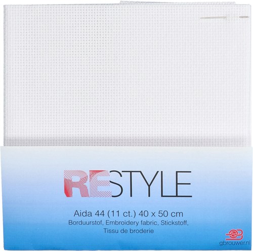 Restyle Borduurstof Aïda 44 (11 ct.) 009 White-2