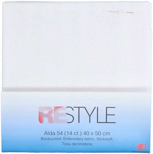 Restyle Borduurstof Aïda 54 (14 ct.) 009 White-2