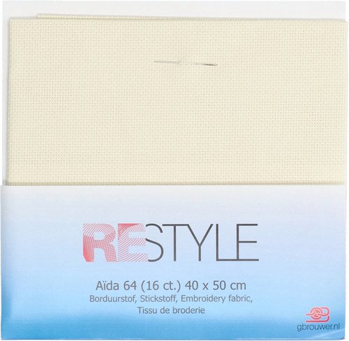 Restyle Borduurstof Aïda 64 (16 ct.) 087 Off-white-2