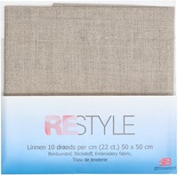 Restyle Borduurstof Linnen 10 draads per cm (22 ct.) 886 Beige-2