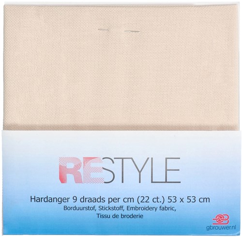 Restyle Borduurstof Hardanger 9 draads per cm (22 ct.) 087 Beige-2
